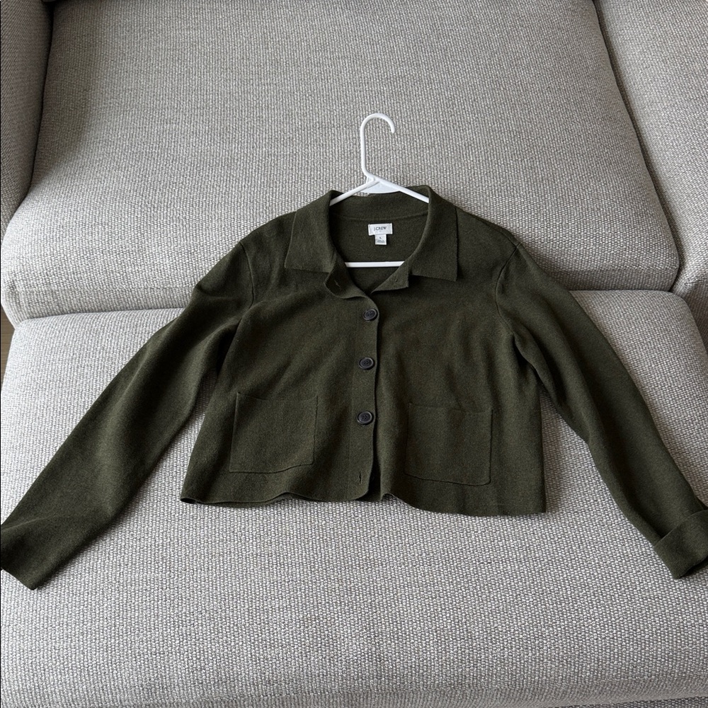 J. Crew Dark Green Women's sweater